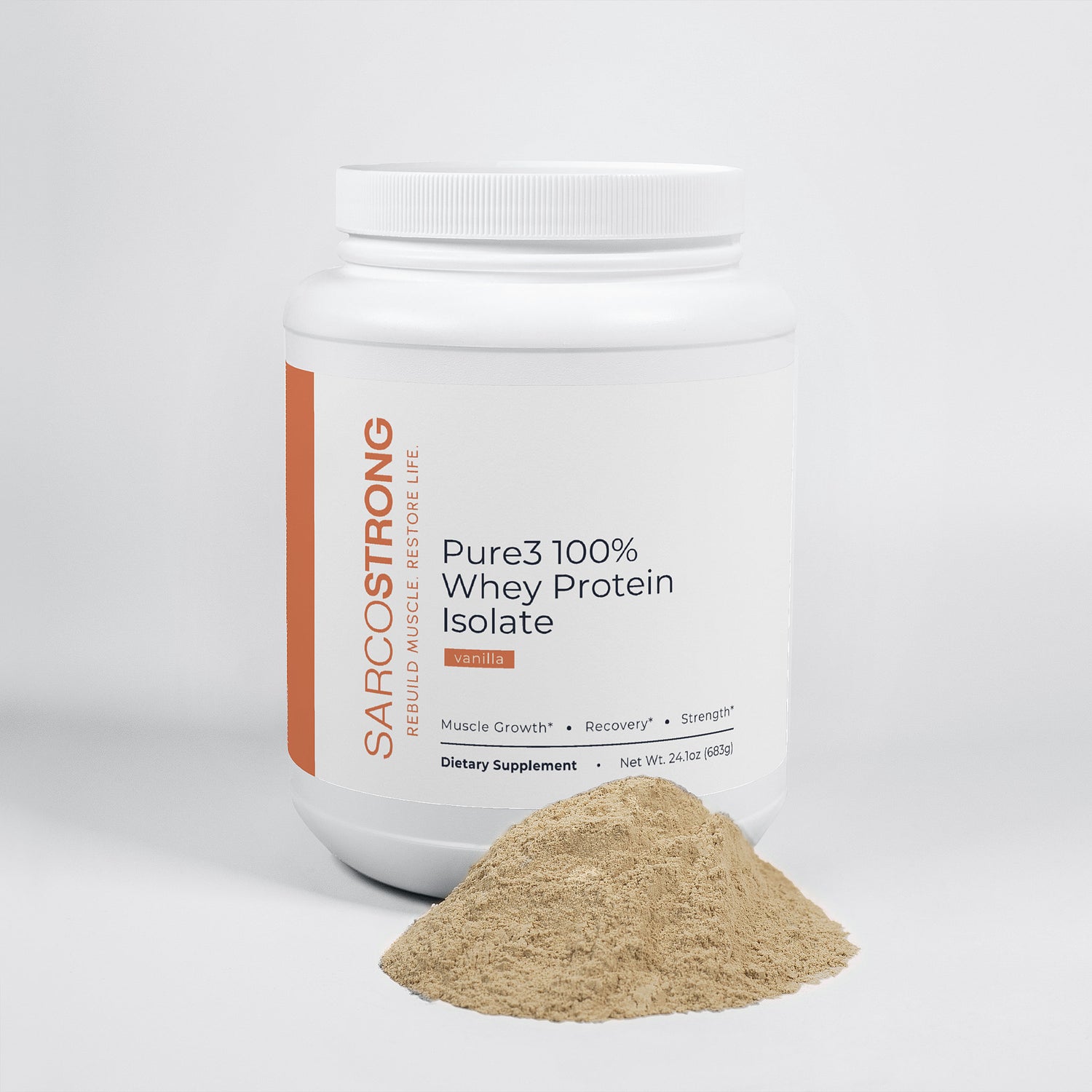 Pure3 100% Whey Protein Isolate (Vanilla)